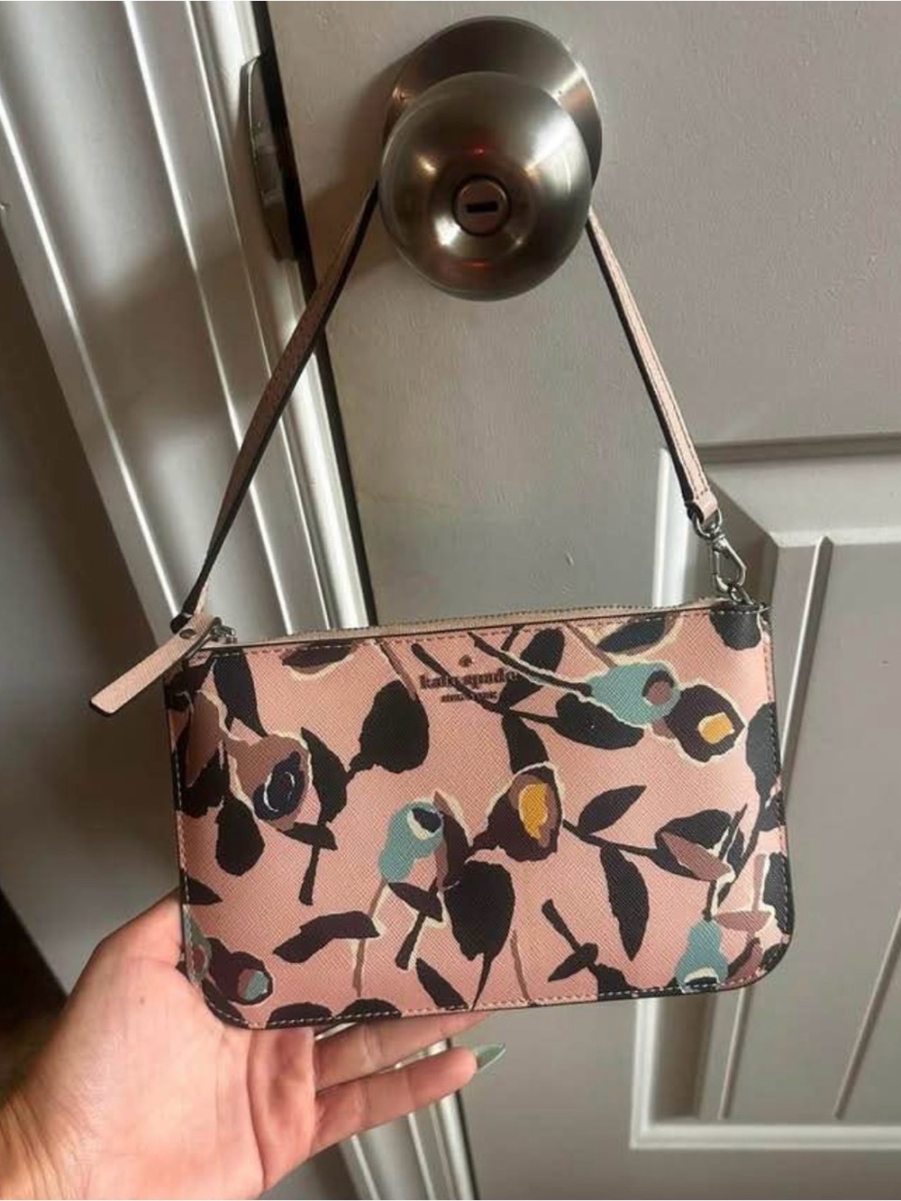 Kate Spade Pink Floral Wristlet